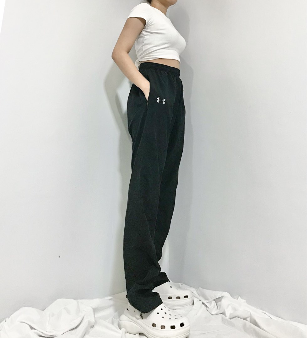 under armour zipper slit pants, Women's Fashion, Bottoms, Other Bottoms on  Carousell