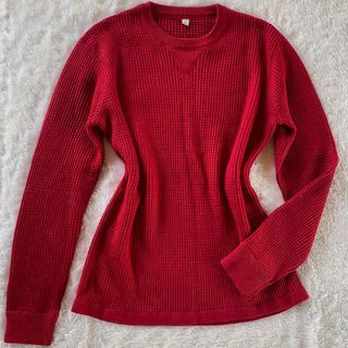 Uniqlo knit sweater o neck | rajut unisex | atasan branded