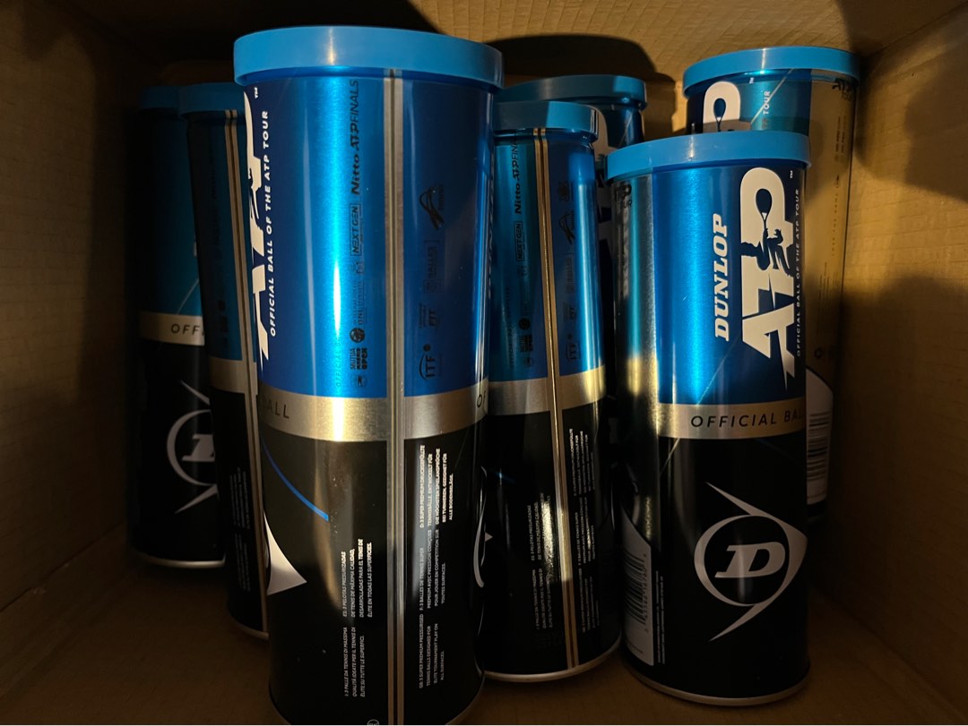 Used Tennis Balls (24 Dunlop ATP & AO), Sports Equipment, Sports