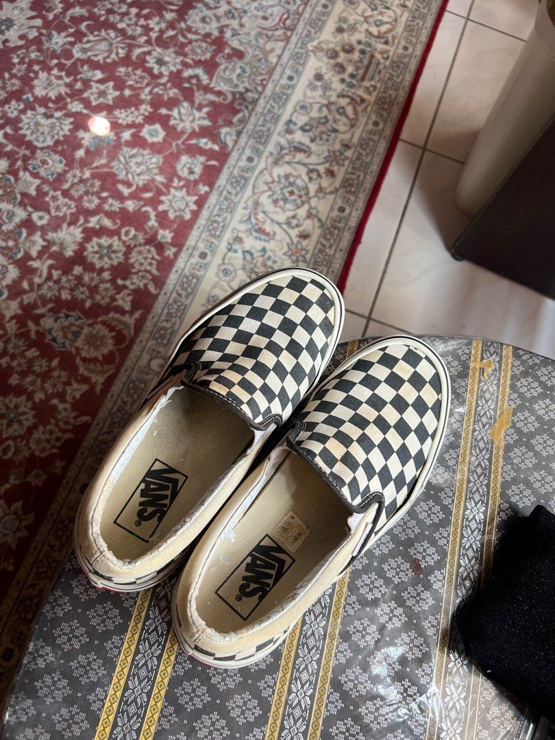 Vans Classic Slip On Bi In Checkerboard Women s Fashion Footwear
