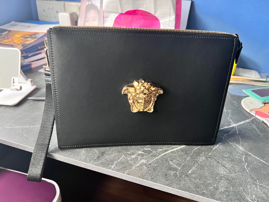 Versace Medusa Plaque Clutch Bag