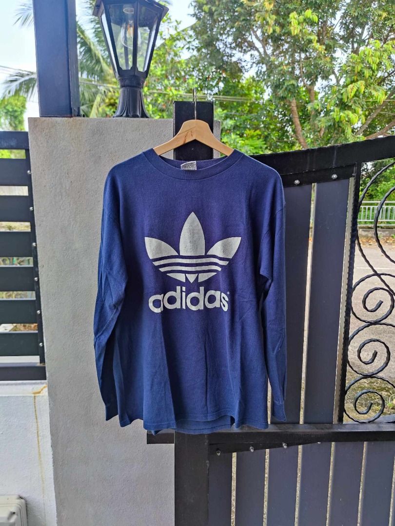 Vintage Adidas U.S.A Mirror Print P22L29 L Men s Fashion