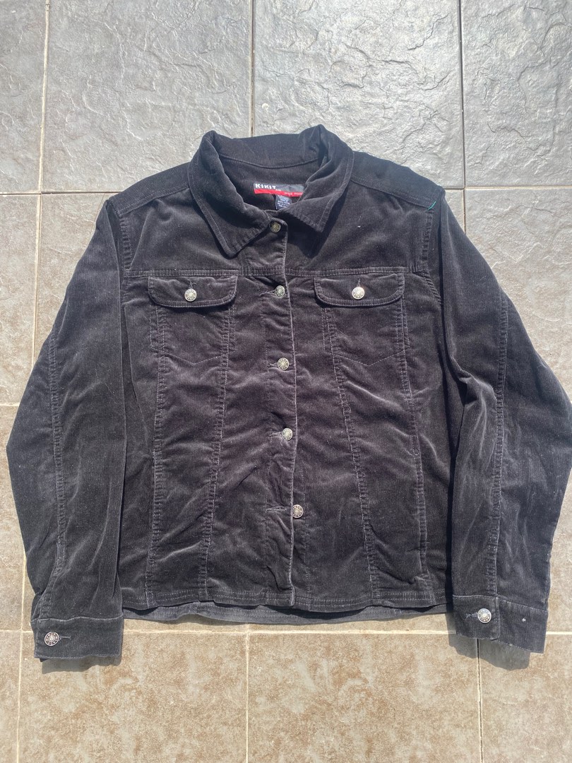 Vintage KIKiT corduroy jeans jacket outerwear Women s Fashion