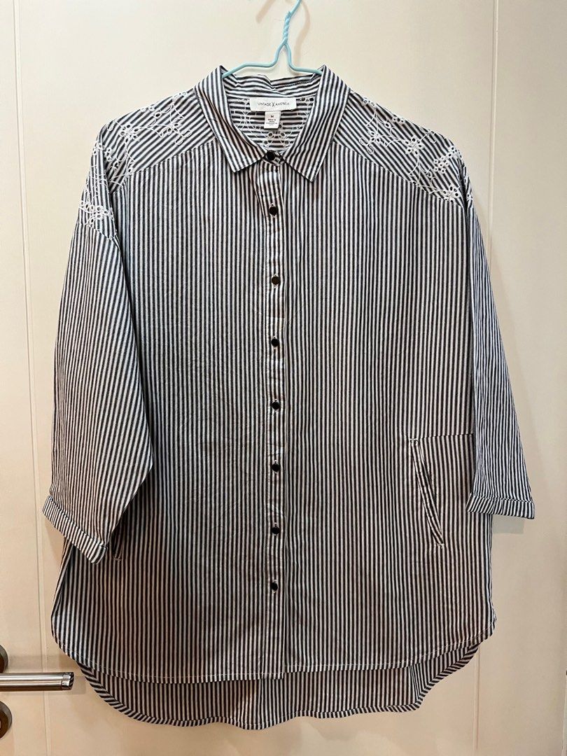 Vintage X America Blouse Women s Fashion Tops Blouses on Carousell