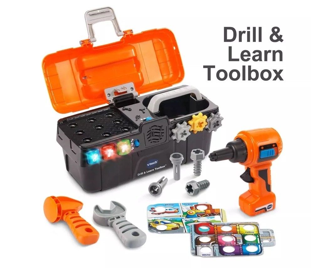 VTech Drill & Learn Toolbox, Hobbies & Toys, Toys & Games on Carousell