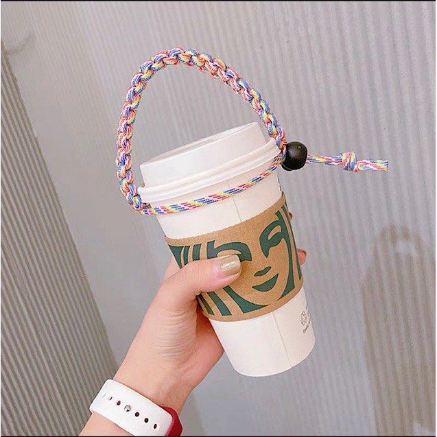 Water Bottle Carrier Starbucks Cup Carrier Starbucks Cup Handle Paracord  Reusable Handle Strap Hydroflask Handle Strap Bubble Tea Cup Handle Strap,  Furniture & Home Living, Kitchenware & Tableware, Water Bottles & Tumblers