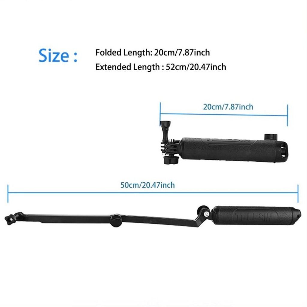 Waterproof 3 Way Floating Selfie Stick Monopod for GoPro Hero 11 10 9 8 7 6 / DJI OSMO POCKET ACTION CAMERA KNT220862865820092803112
