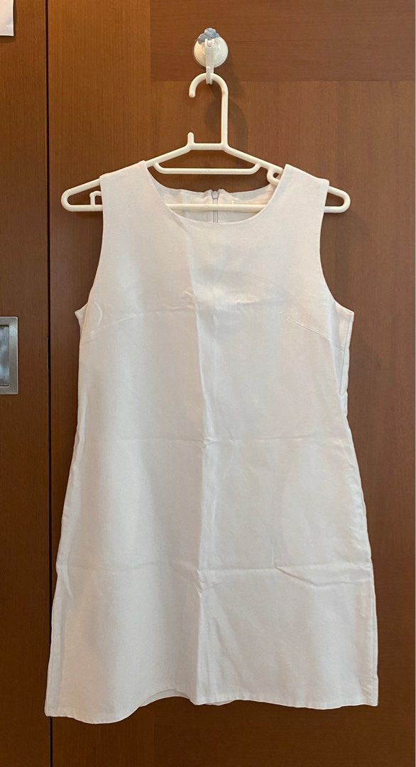 White canvas dress clearance