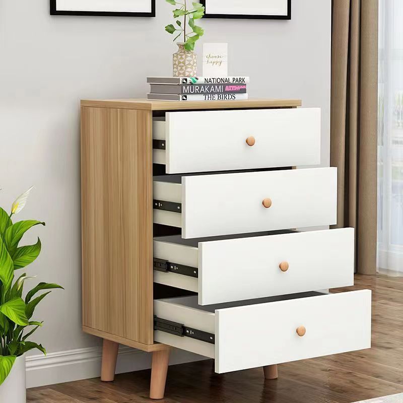 Light wood store storage cabinet