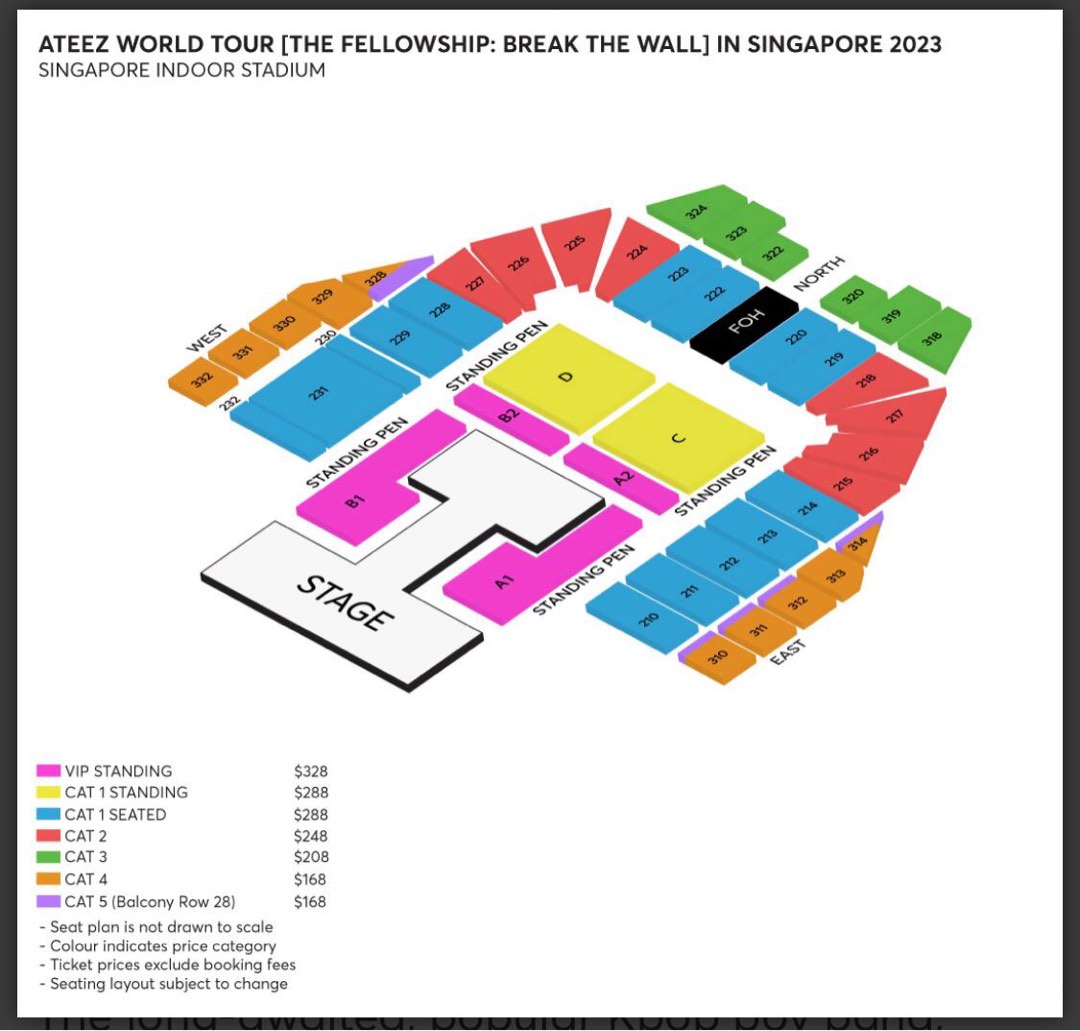 wts ateez concert ticket, Tickets & Vouchers, Event Tickets on Carousell
