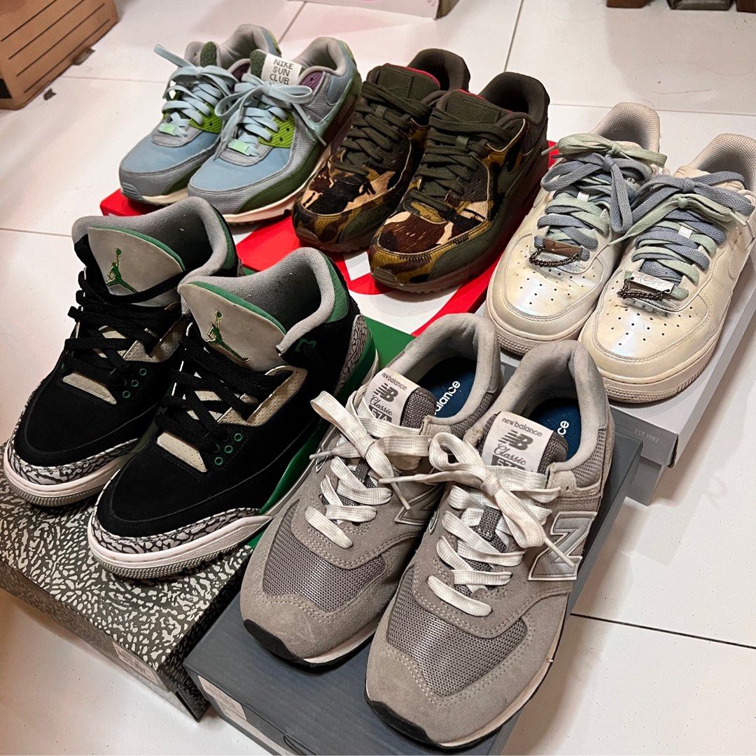 WTS CLEARING SPACE Nike Jordan Airmax 90 Airforce New Balance Men s Fashion Footwear Sneakers on Carousell