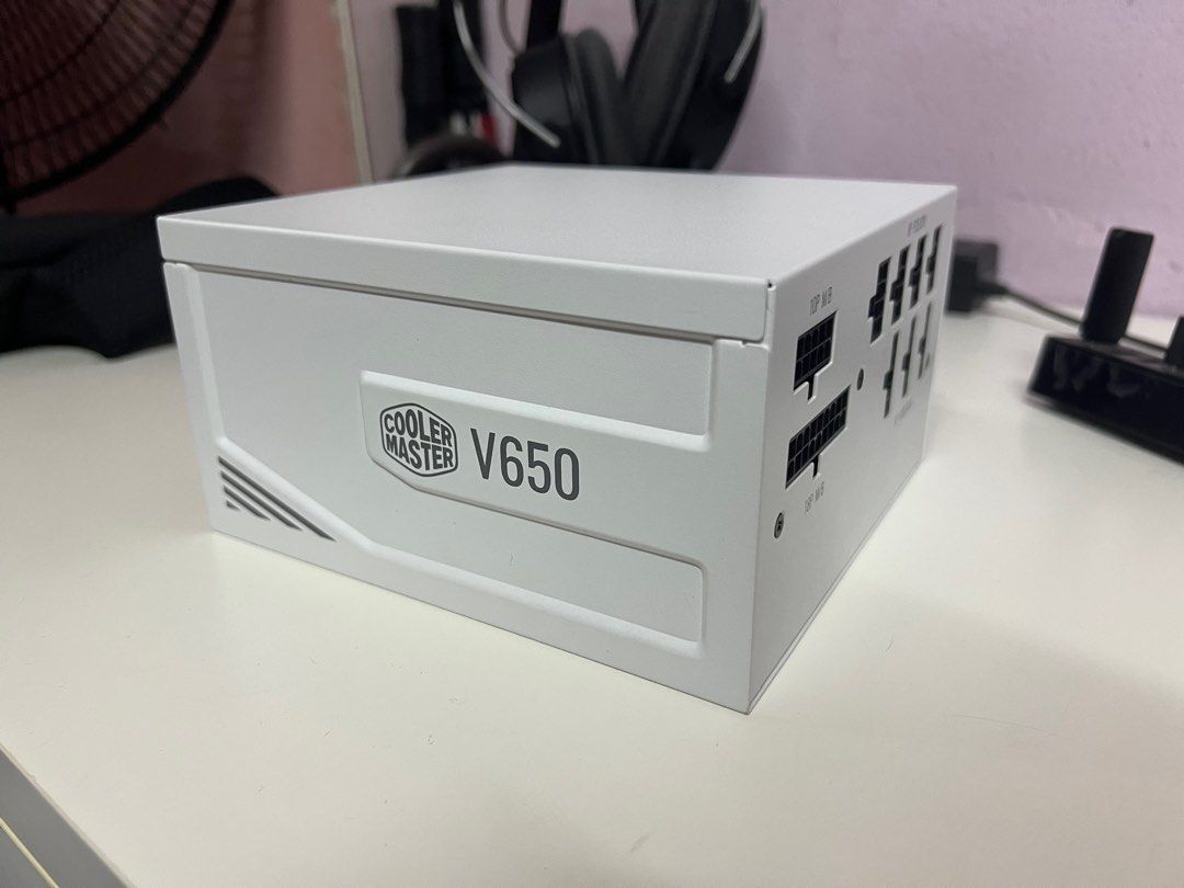 WTS Used Cooler Master 650w Gold V2 White Edition PSU Complete Set