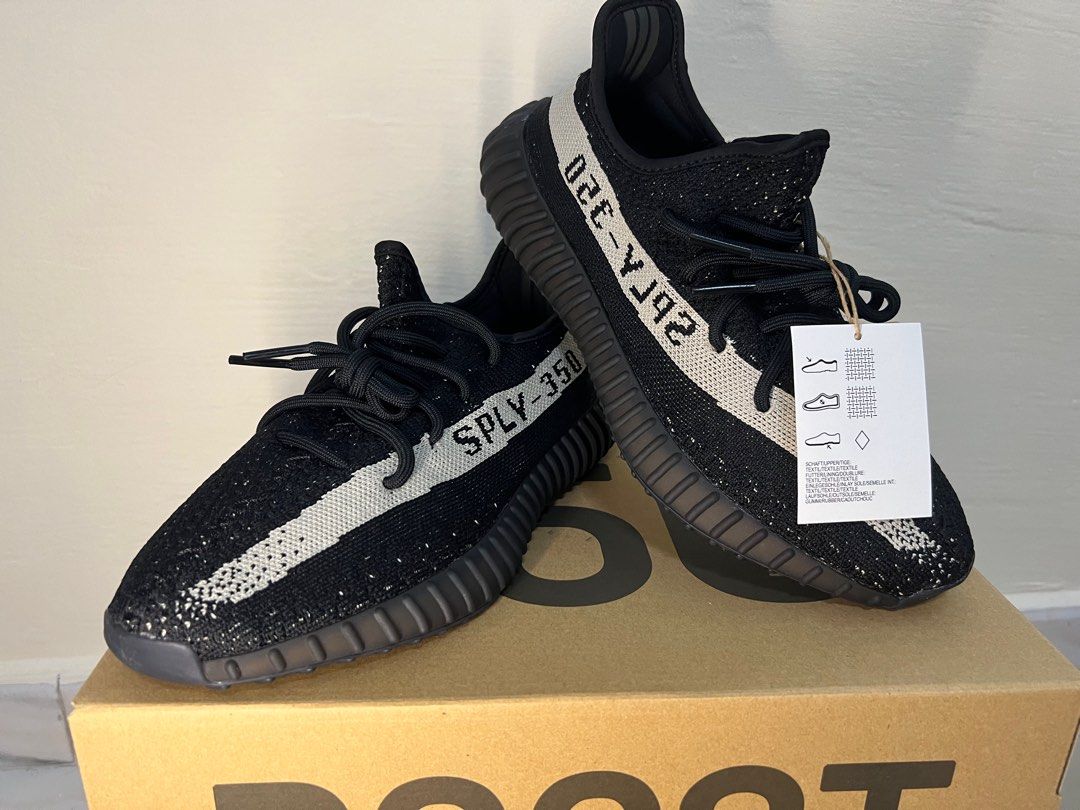 Yeezy Boost 350V2 black and grey color Men s Fashion Footwear