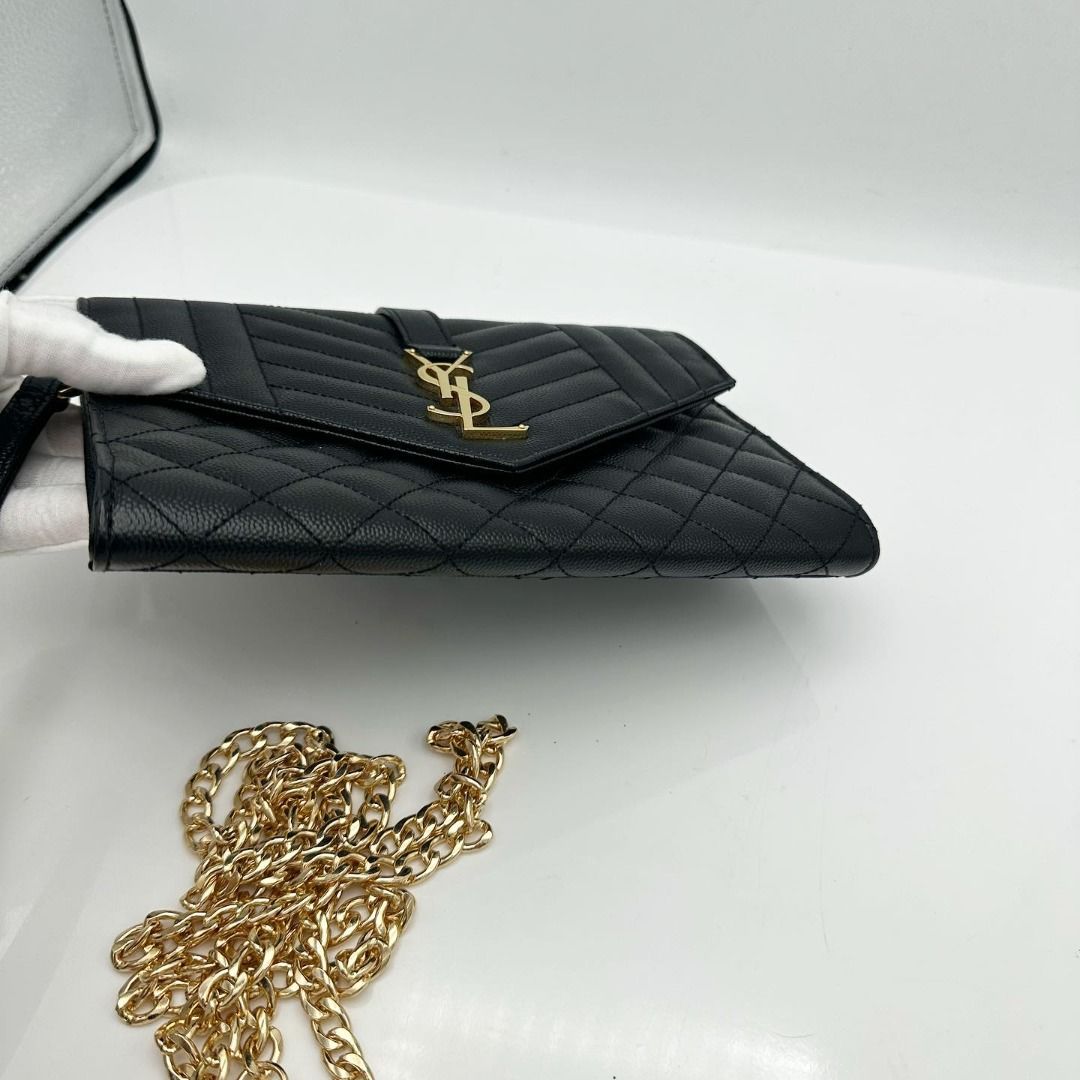 Ysl sale caviar clutch