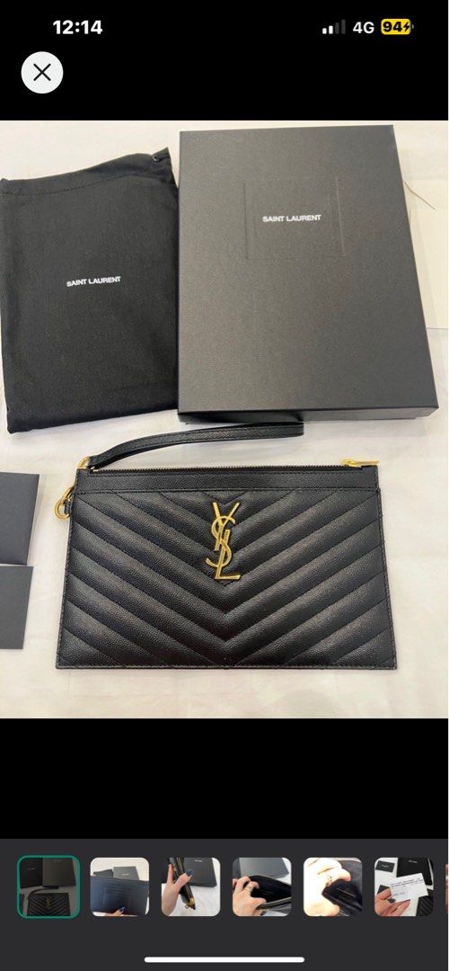 Ysl monogram sales wristlet