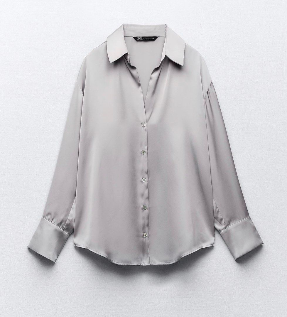 Zara Satin Shirt-Bust 46