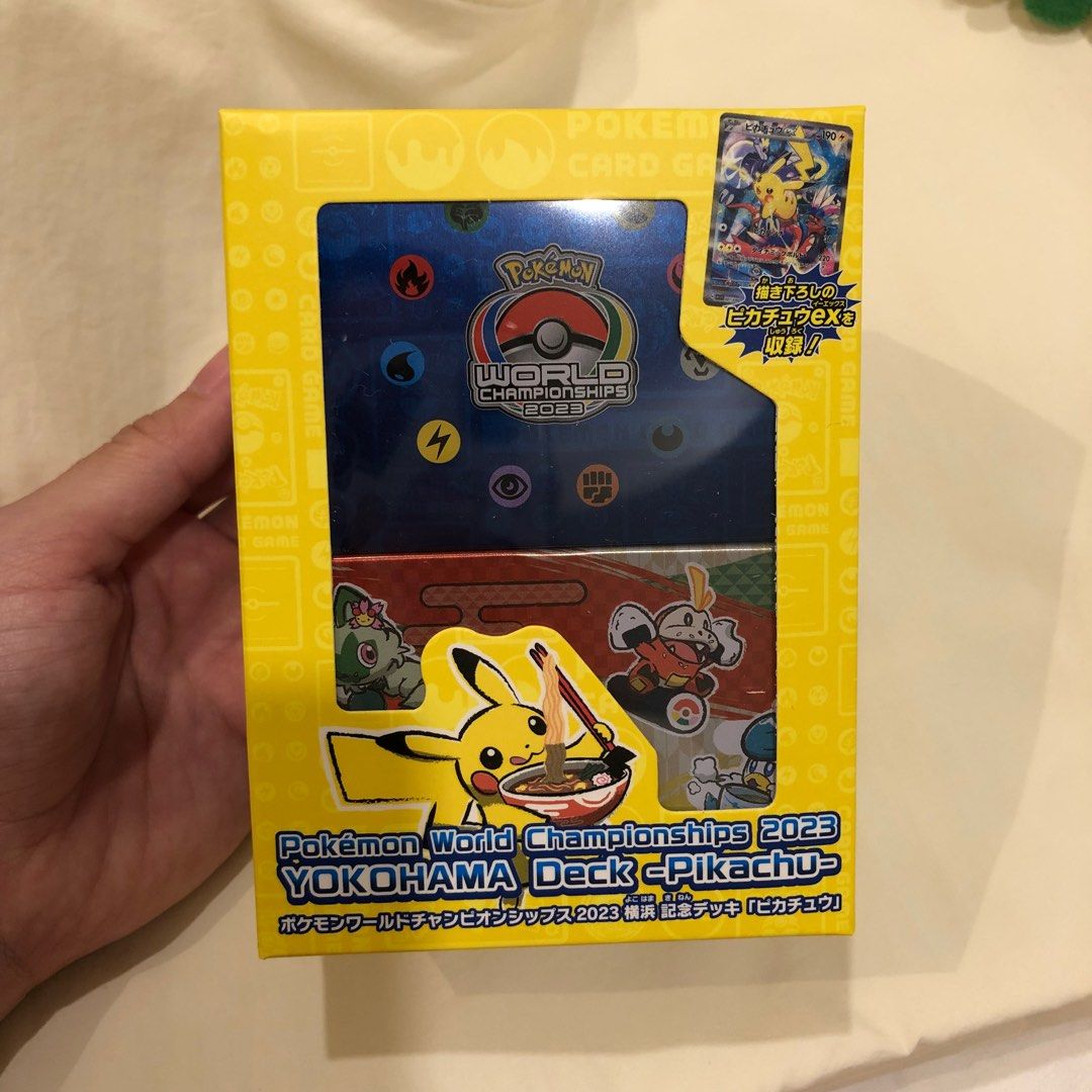 10 x Yokohama deck box Pokemon centre pikachu worlds 2023, Hobbies