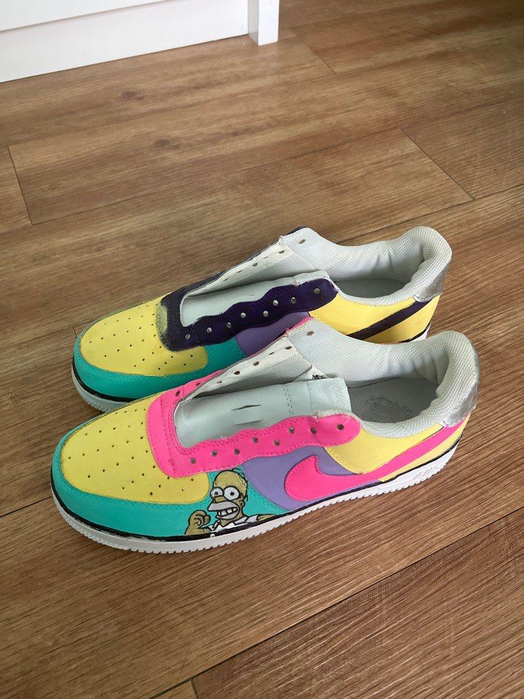 Custom Simpsons Air Force 1 Men s Fashion Footwear Sneakers on