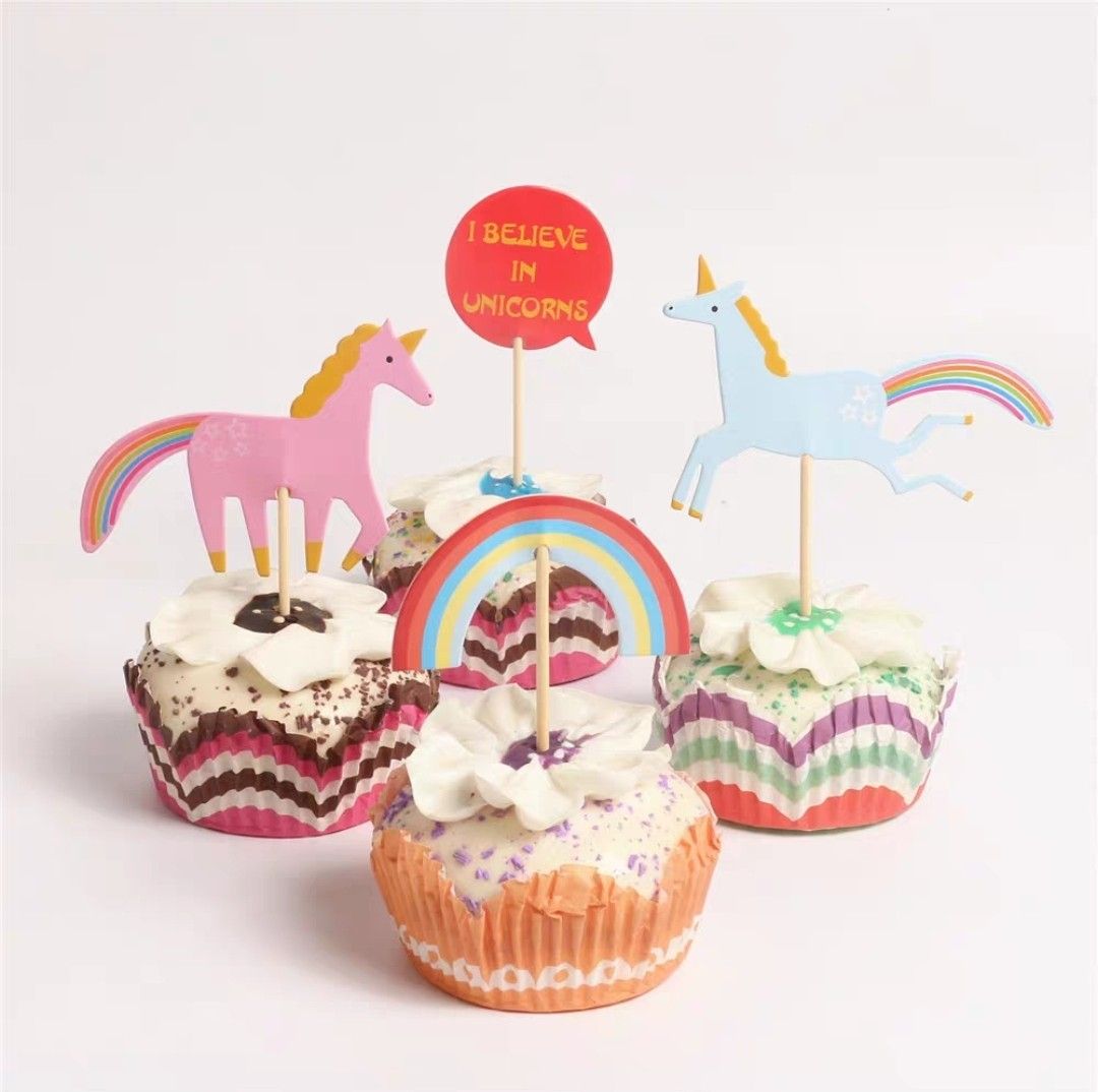 Rainbow cupcake rings hot sale