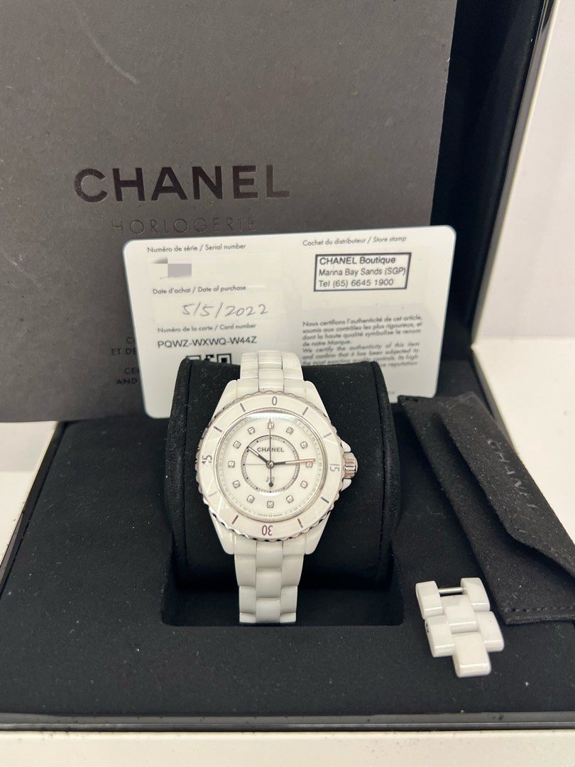 CHEAP 2022 Full Set Chanel J12 Watch 33mm ref H5703 in