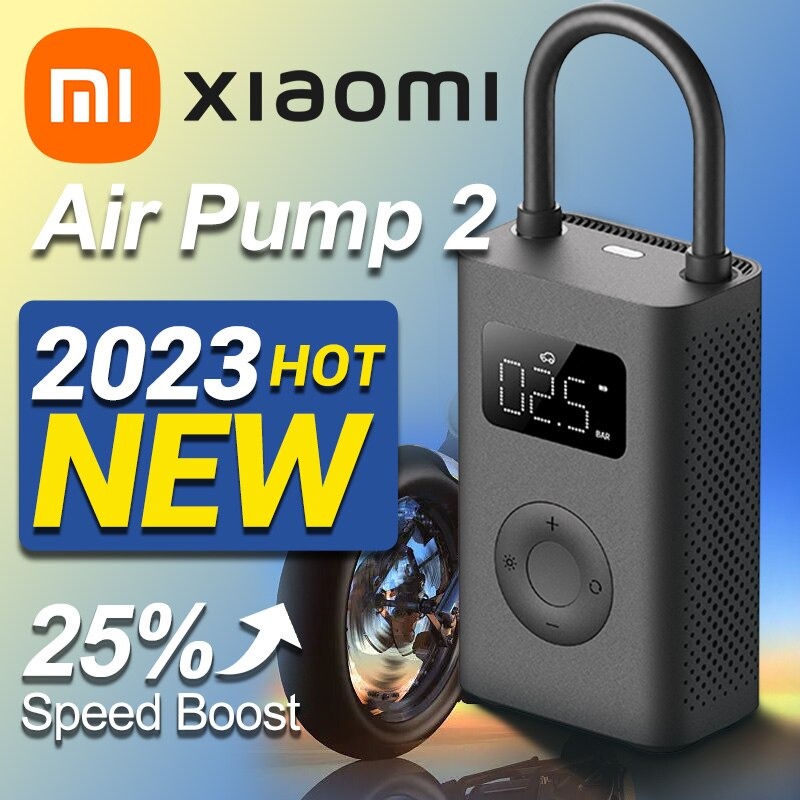 Xiaomi Mijia Air Pump 2 Portable Universal Electric Air Compressor Tire  Sensor Mi Inflatable Treasure for Motorcycle Car Soccer