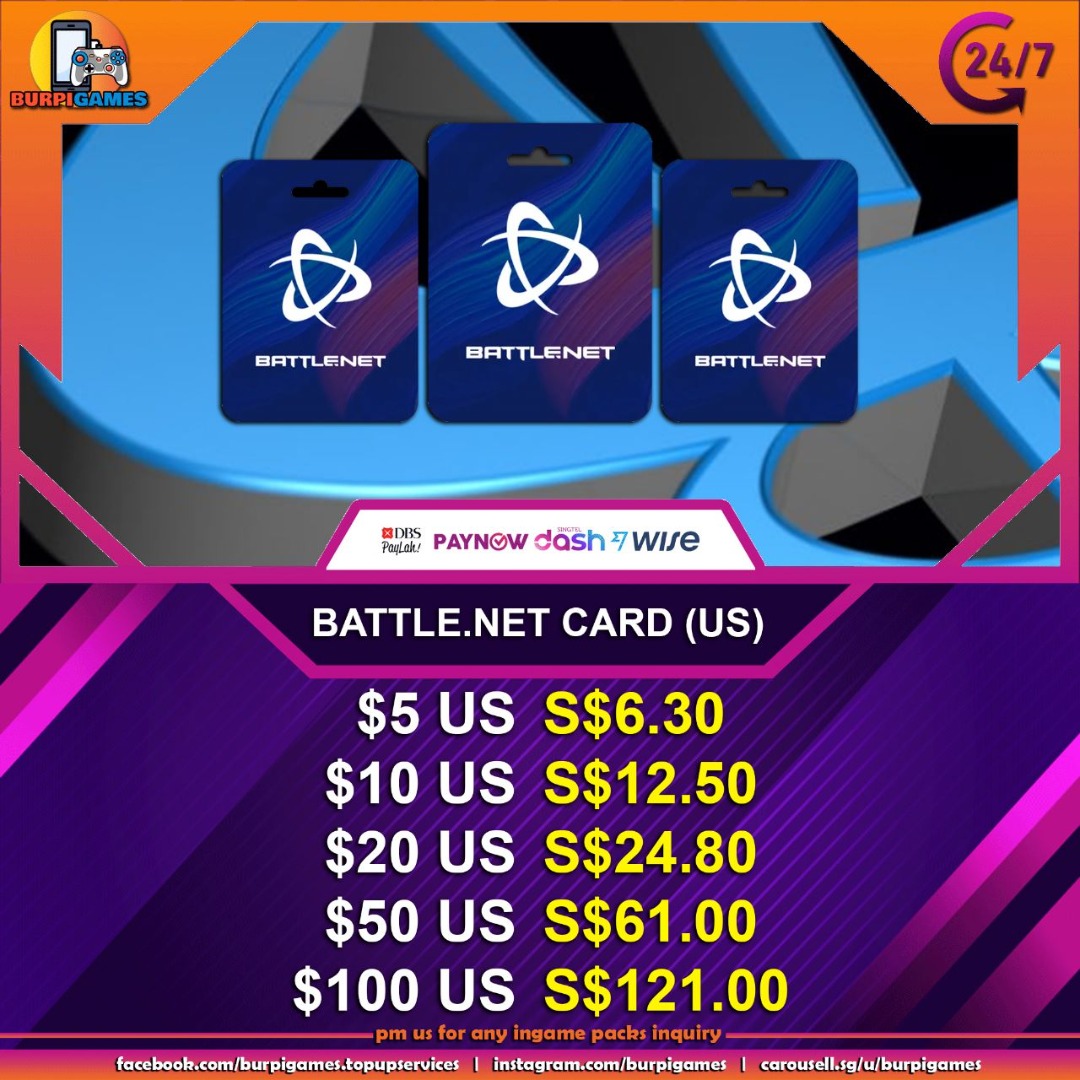 24/7 GIFTCARD, Video Gaming, Gaming Accessories, Game Gift