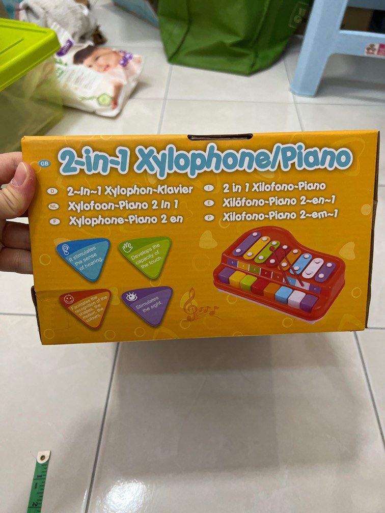 Toysery 2 in 1 piano cheap xylophone