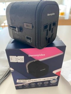 4 in 1 Travel Adapter with Type C and USB