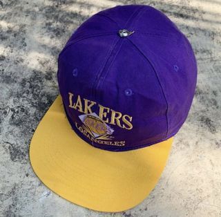 90s Los Angeles Lakers Snapback, topi basketball