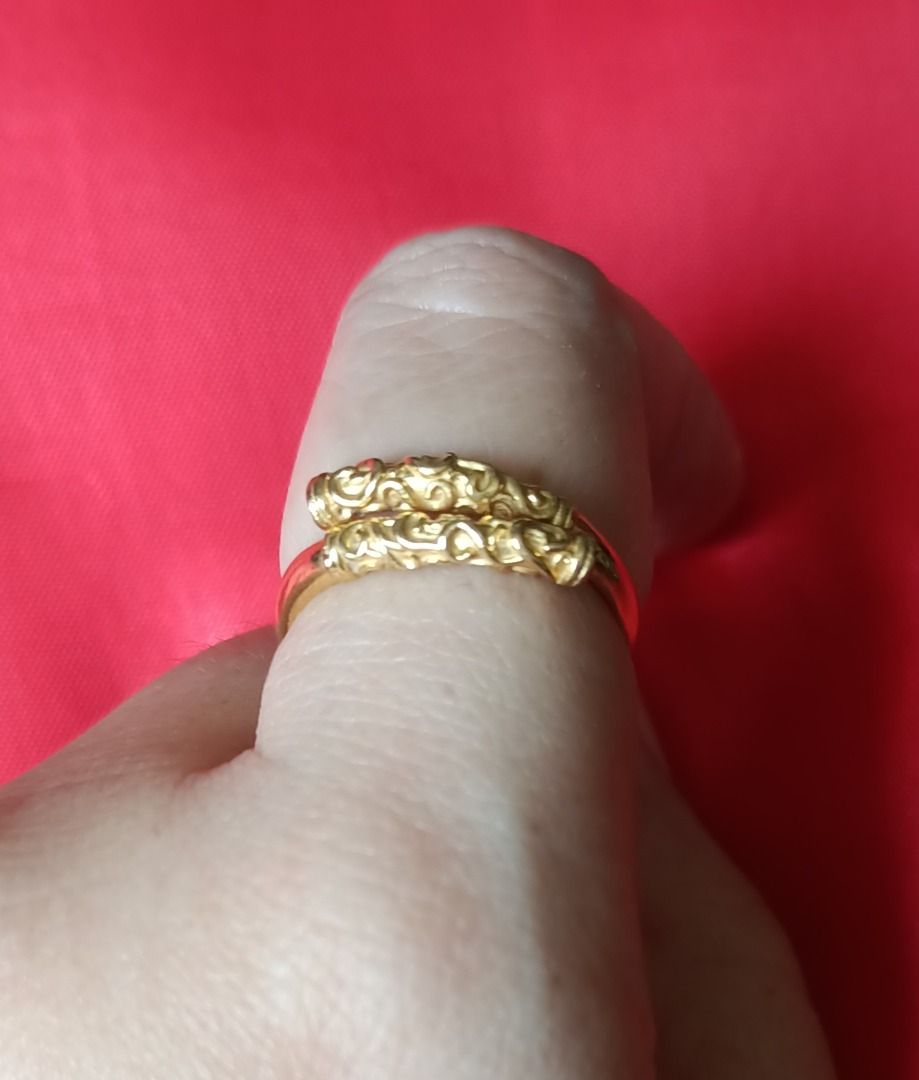 Adjustable gold hotsell ring