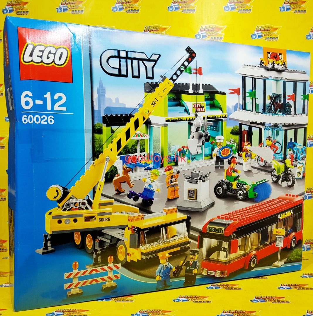 全新未開封盒殘LEGO 60026 CITY TOWN SQUARE, 興趣及遊戲, 玩具& 遊戲