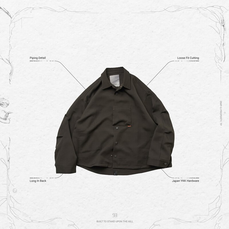 Goopimade GNV-13” SOFTBOX Wide Pocket Shirt - Rusty Iron, 他的時尚
