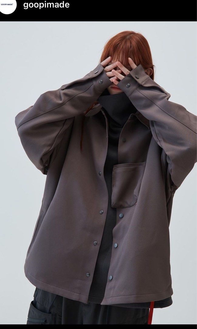 Goopimade GNV-13” SOFTBOX Wide Pocket Shirt - Rusty Iron, 他的時尚