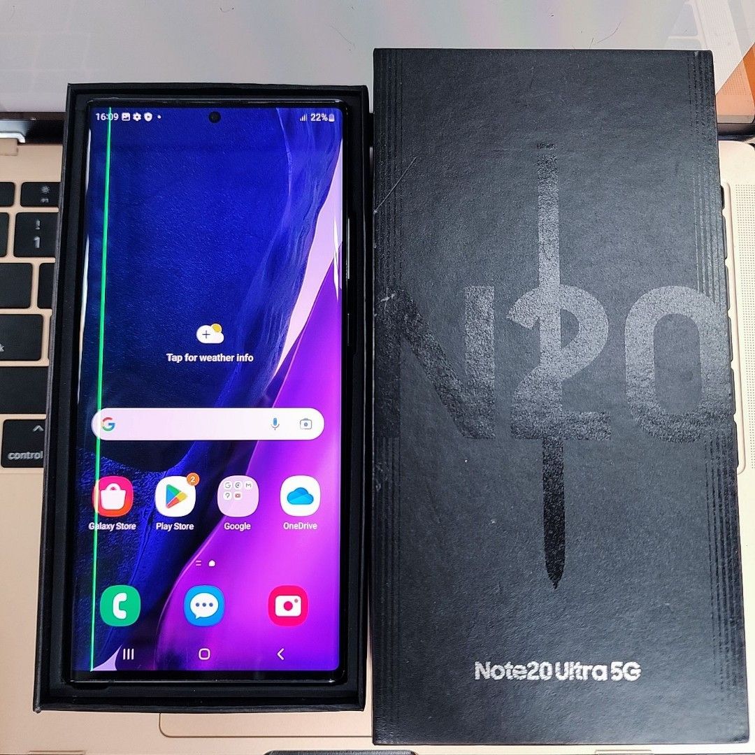 Note 20 Ultra Black Wallpaper Green Line Samsung Galaxy Note 20