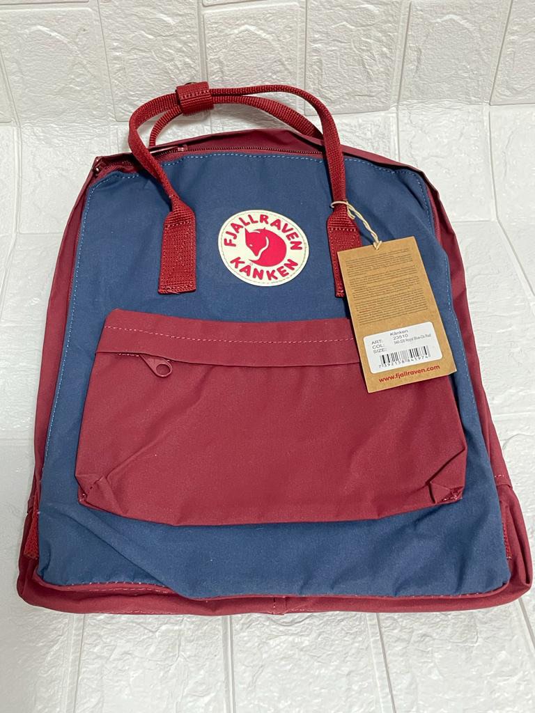Fjallraven Kanken Classic Royal Blue And Ox Red 經典款全新背包