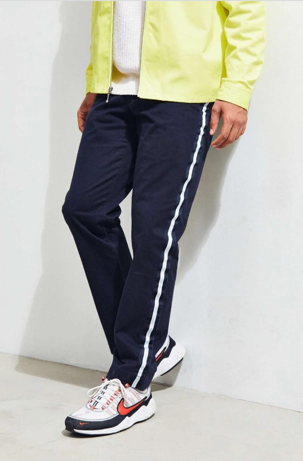Chino with side stripe top