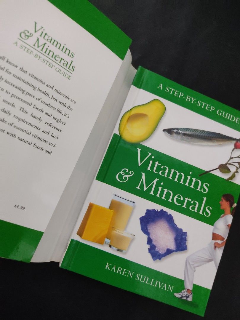 A Step by Step Guide Vitamins & Minerals by Karen Sullivan (Small