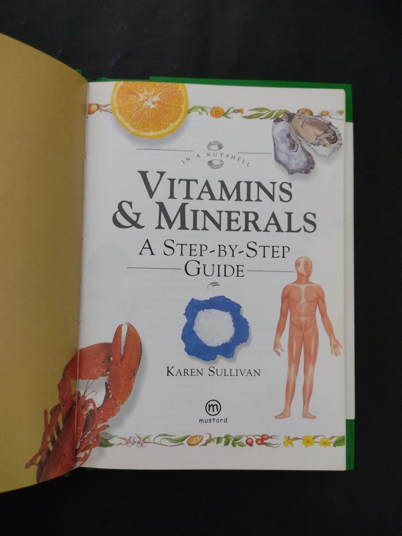 A Step by Step Guide Vitamins & Minerals by Karen Sullivan (Small