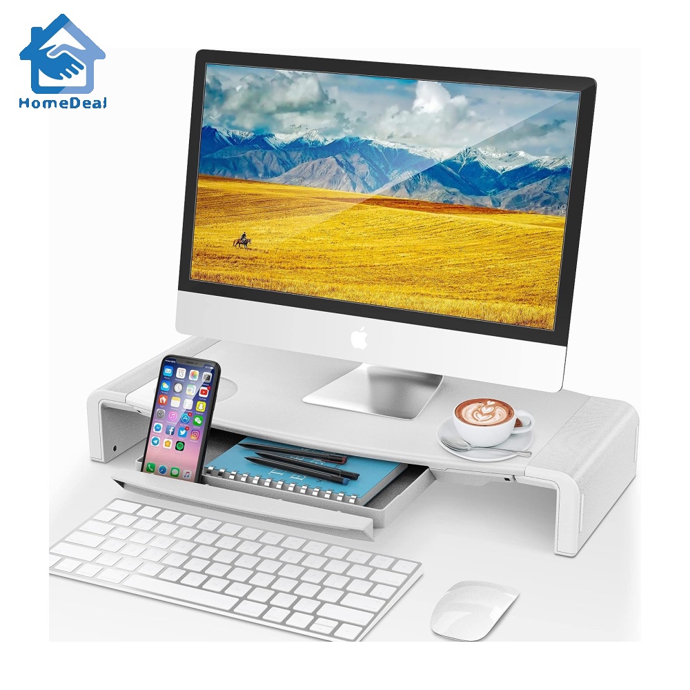 AboveTEK Monitor Stand Riser, Foldable Computer Monitor Riser with