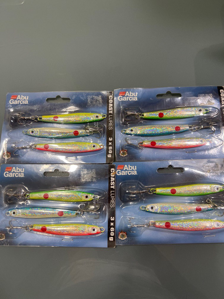 Abu Garcia coast lures 60g jigs, Sports Equipment, Fishing on Carousell