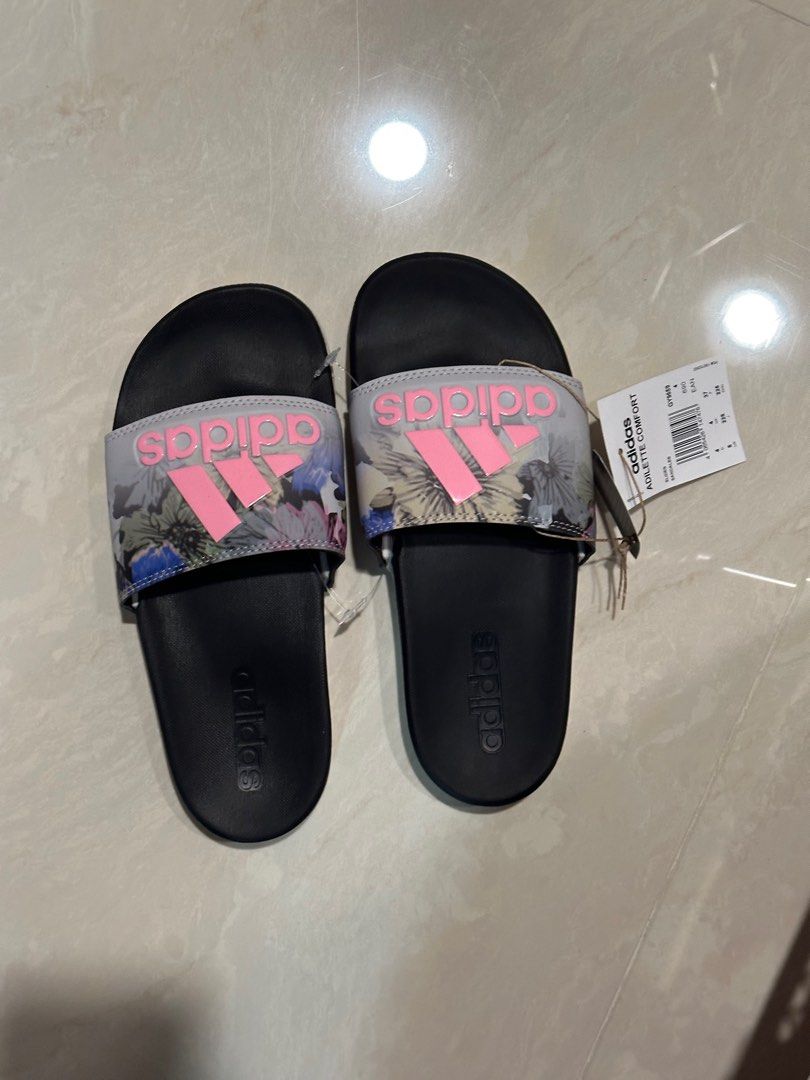 Female adidas slippers sale