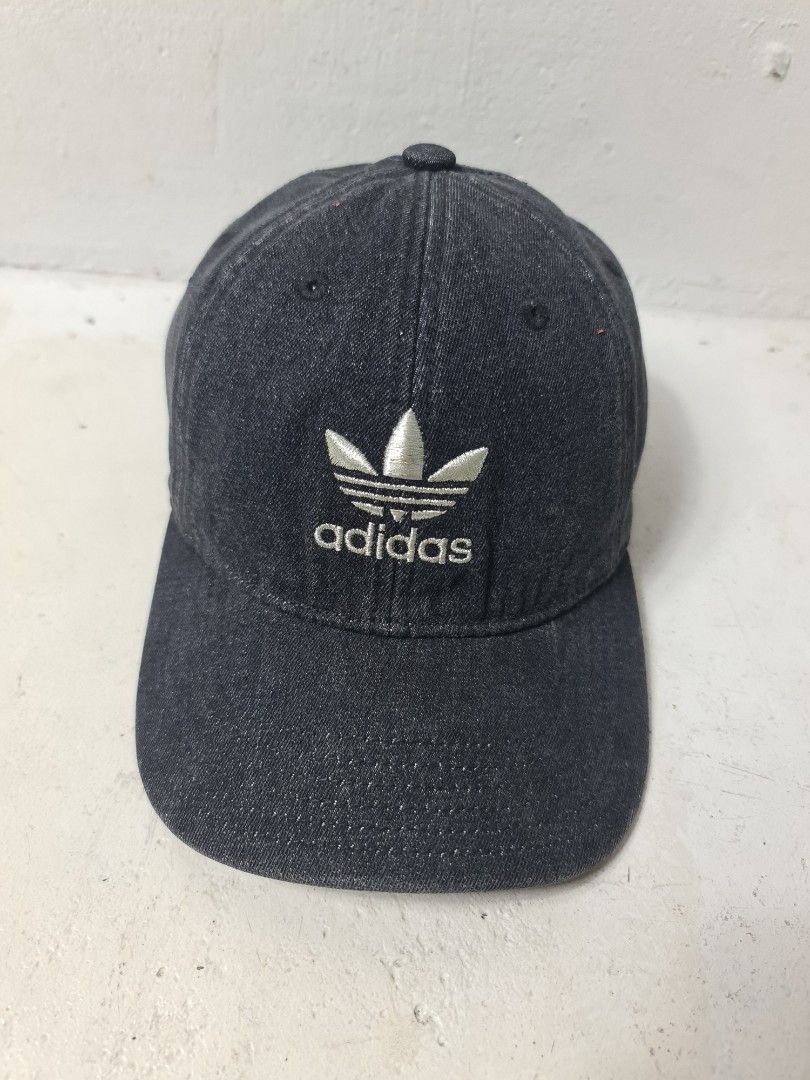 Adidas Trefoil Black Denim Cap