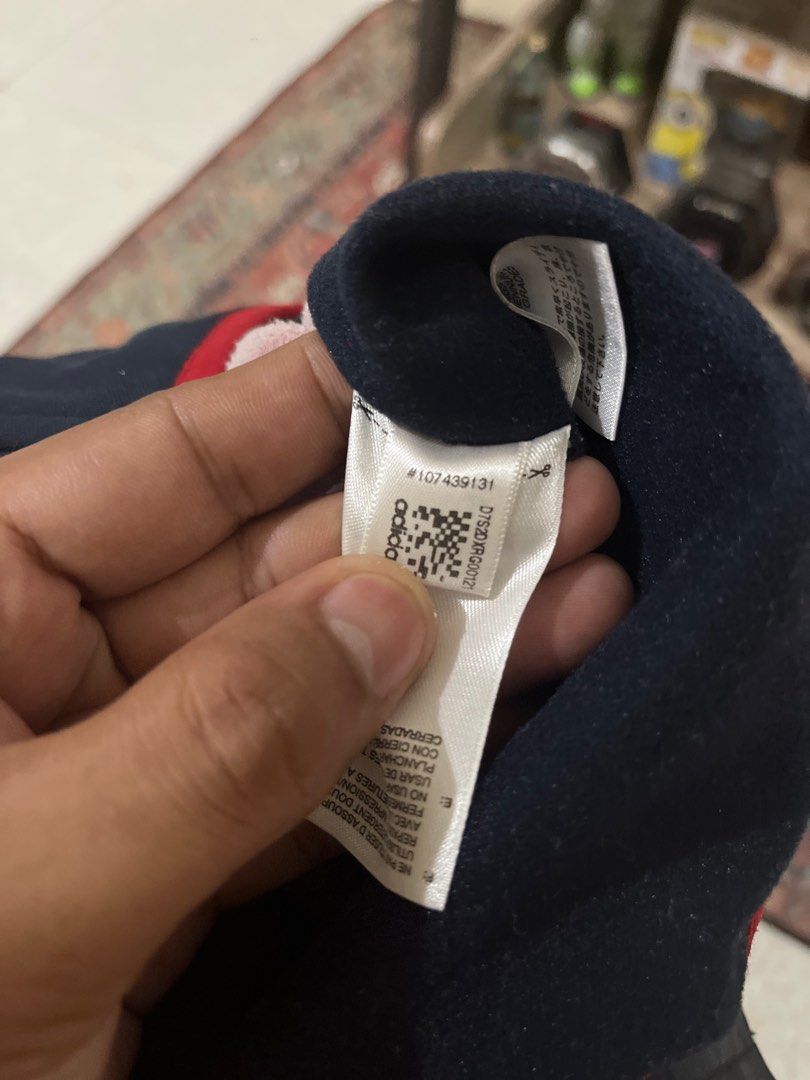 Adidas Trefoil Street Diver Track Jacket / Navy Blue and Red /Large