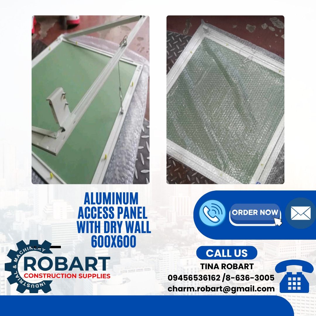 Aluminum Access Panel with dry wall (Category: Construction & Building Materials) located in Manila. Submitted by tina.sales (Listing ID 1248499170, Image 1). Description: Aluminum Access Panel with dry wall size : 600 x 600mm ₱1,960 𝒩𝑜𝓉𝑒: 𝒫𝓇𝒾𝒸𝑒𝓈 𝒶𝓇𝑒 𝓈𝓊𝒷𝒿𝑒𝒸𝓉 𝓉𝑜 𝒸𝒽𝒶𝓃𝑔𝑒 𝓌𝒾𝓉𝒽𝑜𝓊𝓉 𝓅𝓇𝒾𝑜𝓇 𝓃𝑜𝓉𝒾𝒸𝑒 𝓟𝓵𝓮𝓪𝓼𝓮 𝓬𝓪𝓵𝓵 : 𝓣𝓲𝓷𝓪 𝓡𝓸𝓫𝓪𝓻𝓽 09456536162/09683802320 𝑹𝑶𝑩𝑨𝑹𝑻 𝑪𝑶𝑵𝑺𝑻𝑹𝑼𝑪𝑻𝑰𝑶𝑵 𝑺𝑼𝑷