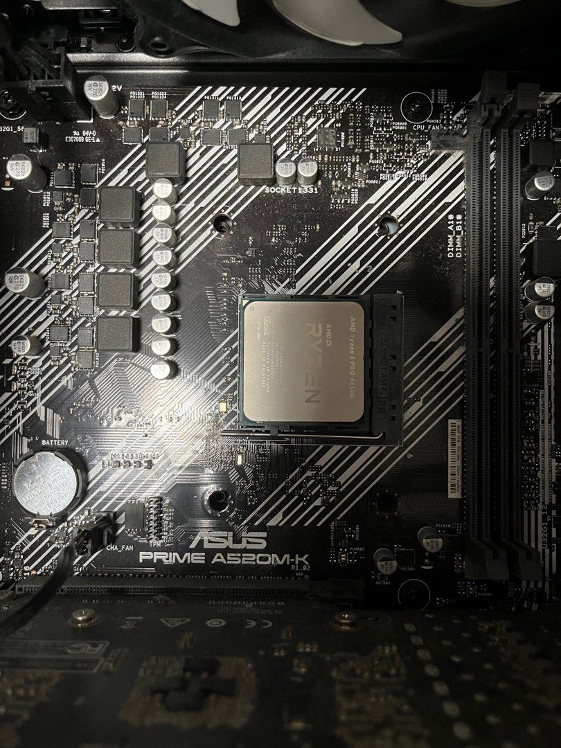 Amd 4560g a520m cv450 ddr4 3600 ram