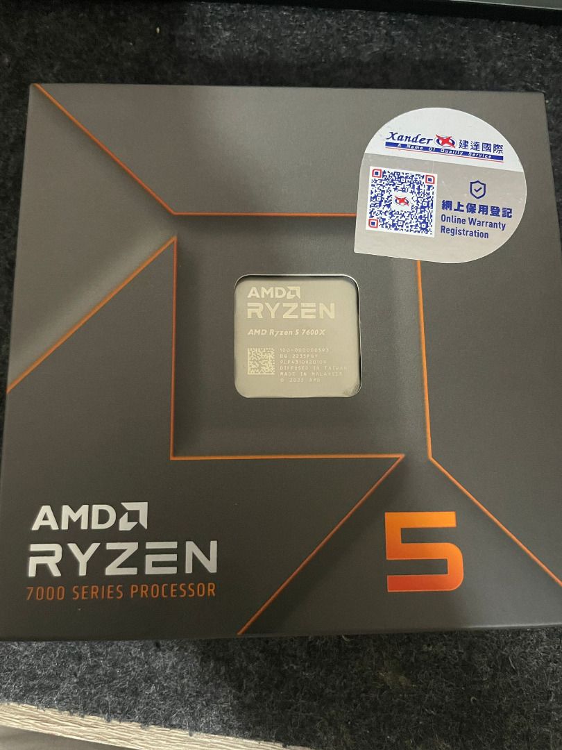 99.99%新AMD Ryzen 5 7600X, 電腦＆科技, 電腦周邊及配件, 電腦周邊