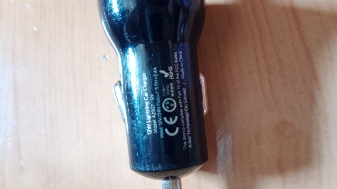 Anker iPhone Car Charger 12W 5V Lightning (Category: Chargers & Cables) located in Bulacan. Submitted by Shoppe.Ups (Listing ID 1248610539, Image 2). Description: Anker iPhone Car Charger 12W 5V Lightning what you see is what you get meetups: guiguinto plaridel bulacan - via shopee checkout *(payment First) - LBC COP/COD *(payment first for shipping fee only) -toktok / lalamove *mop: via gcash pm for interested.