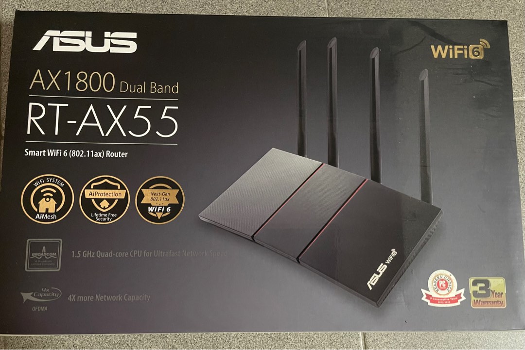 Asus RT-AX55 Router, Computers & Tech, Parts & Accessories, Networking ...