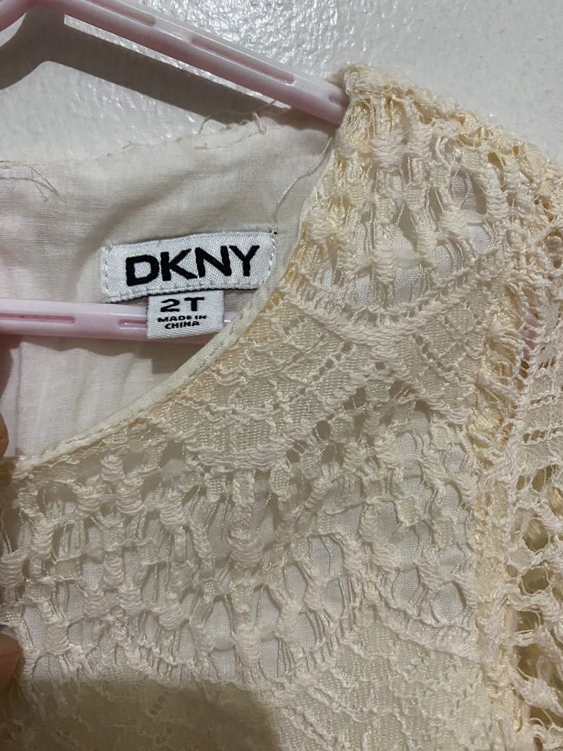 Dkny white lace dress sale