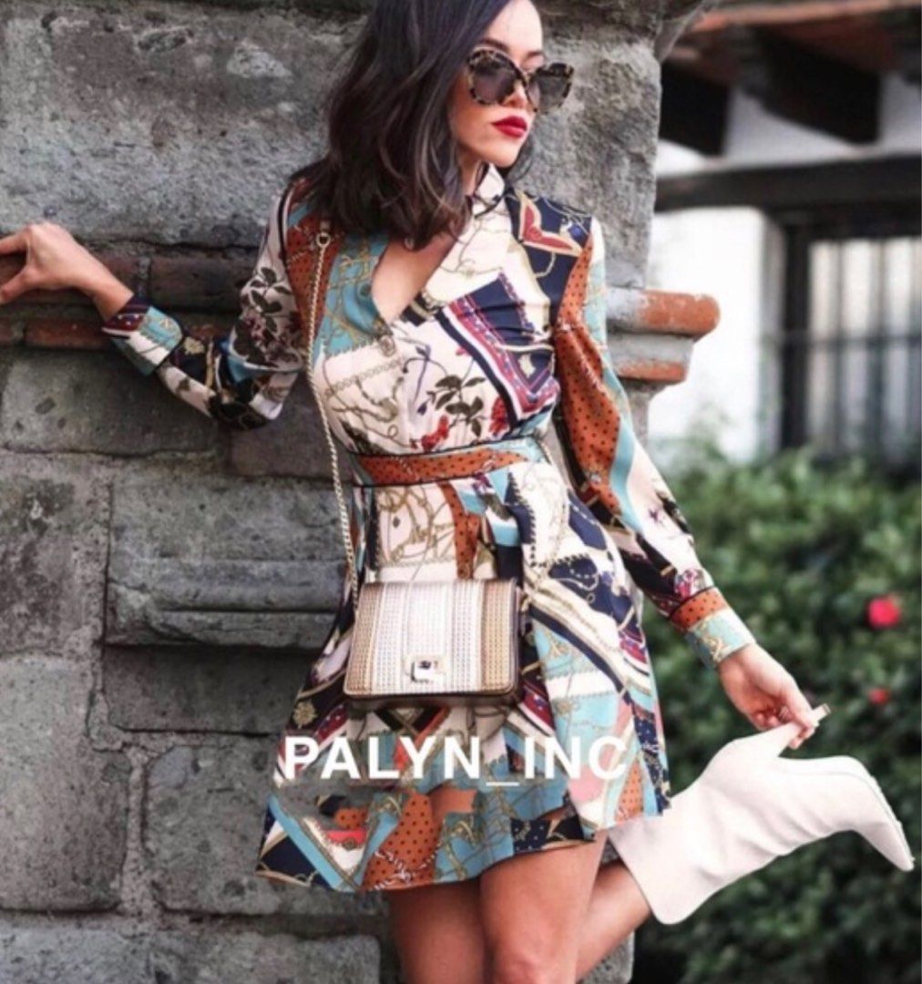 Patchwork print deals dress zara